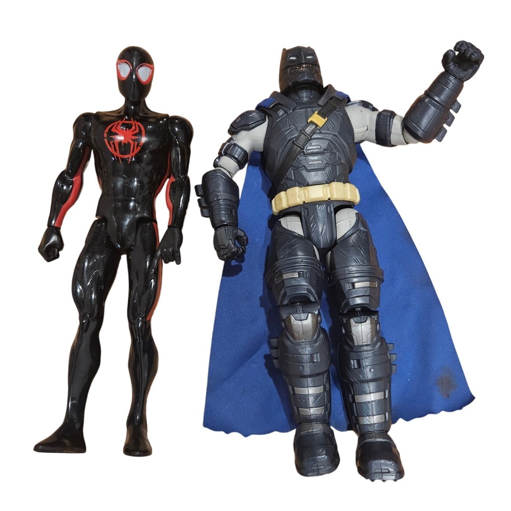Miles Morales Spider Man DC Collectibles Batman Action Figure Set Marvel 12"